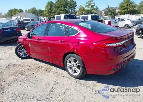 2018 Ford Fusion Se из США, поврежденный, VIN 3FA6P0HD6JR142647